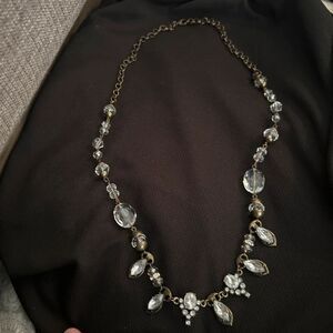 Vintage Style Crystal Rhinestone Statement Necklace